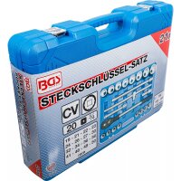 BGS Steckschlüssel-Satz Zwölfkant | Antrieb 20 mm (3/4") | 21-tlg.