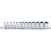 BGS Steckschlüssel-Einsatz-Set, 6,3 (1/4), 6-kant, 4...