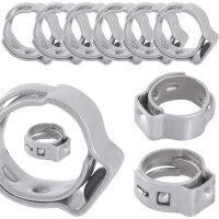 TECPO Schlauchschellen 1Ohr B:5 mm Ø11.3-13.8 mm...