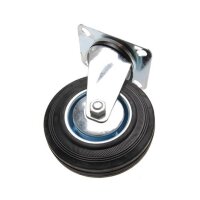 BGS DIY Lenkrolle | mit Anschraubsockel | Ø 125 mm