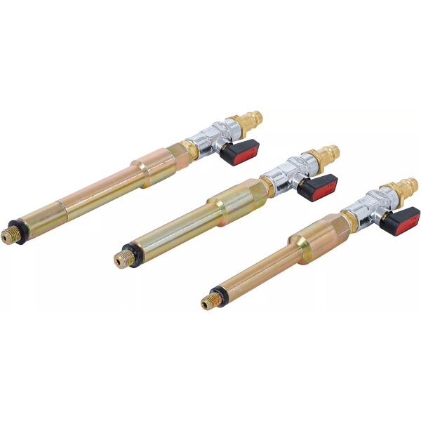 BGS Druckluftadapter-Satz für Glühkerzenbohrungen | M8 x 1.0, M10x1.0, M10x1.25 | 3-tlg.