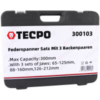 TECPO Federspanner Satz mit 3 Backenpaaren