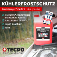 TECPO Kühlerfrostschutz G12+ -40°C, 5L