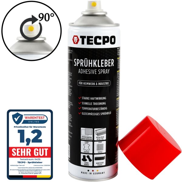 TECPO Sprühkleber Hochtemperatur Industriekleber, 500 ml