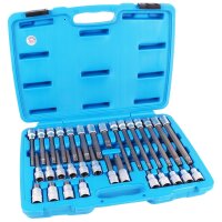 BGS Bit-Einsatz-Satz | Antrieb Innenvierkant 12,5mm (1/2") | Keil-Profil (für RIBE) | 32-tlg.