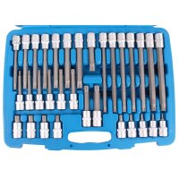 BGS Bit-Einsatz-Satz | Antrieb Innenvierkant 12,5mm (1/2") | Keil-Profil (für RIBE) | 32-tlg.