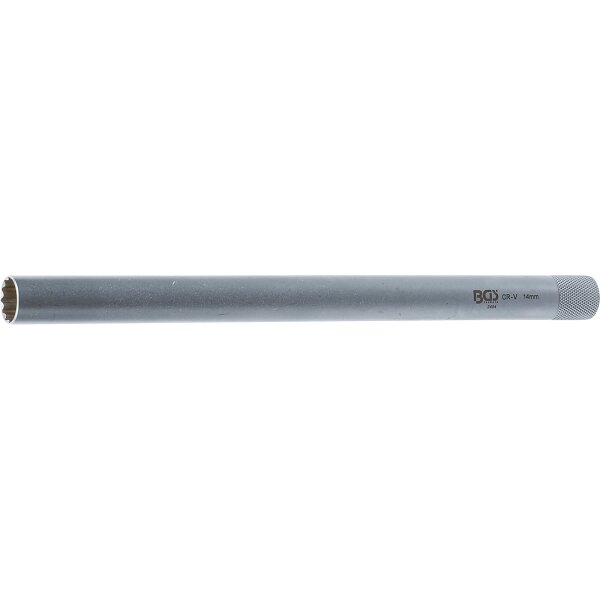 BGS Zündkerzen-Einsatz Zwölfkant, extra lang | Antrieb Innenvierkant 10mm (3/8") | SW 14mm