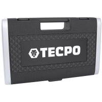TECPO Zoll Steckschlüssel Satz 92-tlg. Werkzeugkoffer britisch