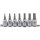 BGS Bit-Einsatz-Satz | Antrieb Innenvierkant 10 mm (3/8") | Innensechskant 1/8" - 3/8" | Zollgrößen | 7-tlg.