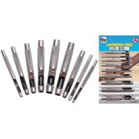 BGS DIY Locheisenset, 2,5 - 10mm, 9-tlg.