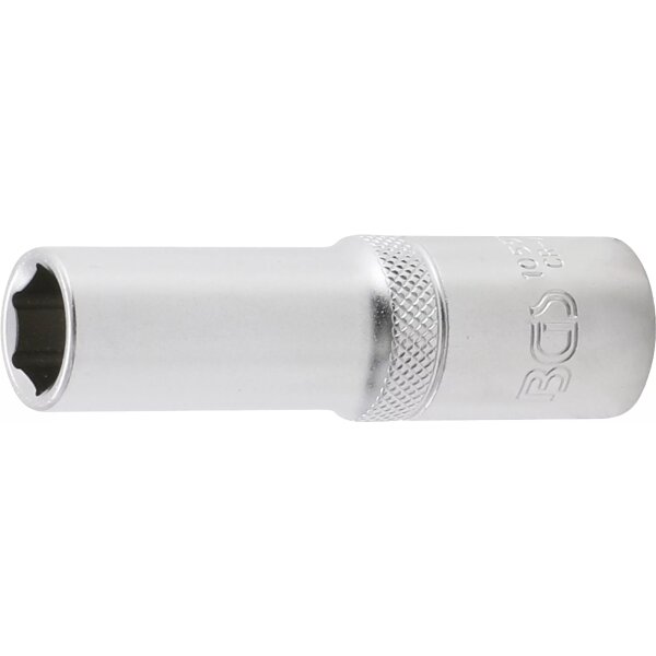 BGS Steckschlüssel-Einsatz Sechskant, tief | Antrieb Innenvierkant 12,5 mm (1/2") | SW 13 mm