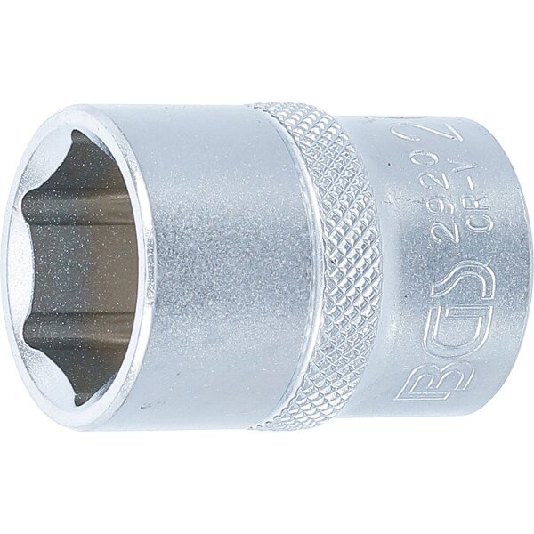 BGS Steckschlüssel-Einsatz Sechskant | Antrieb Innenvierkant 12,5 mm (1/2") | SW 20 mm