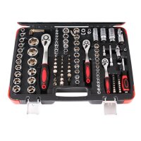 BGS DIY Steckschlüssel-Satz | Antrieb 6,3 mm (1/4") / 10 mm (3/8") / 12,5 mm (1/2") | 172-tlg.