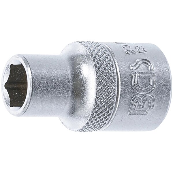 BGS Steckschlüssel-Einsatz Sechskant | Antrieb Innenvierkant 12,5 mm (1/2") | SW 10 mm
