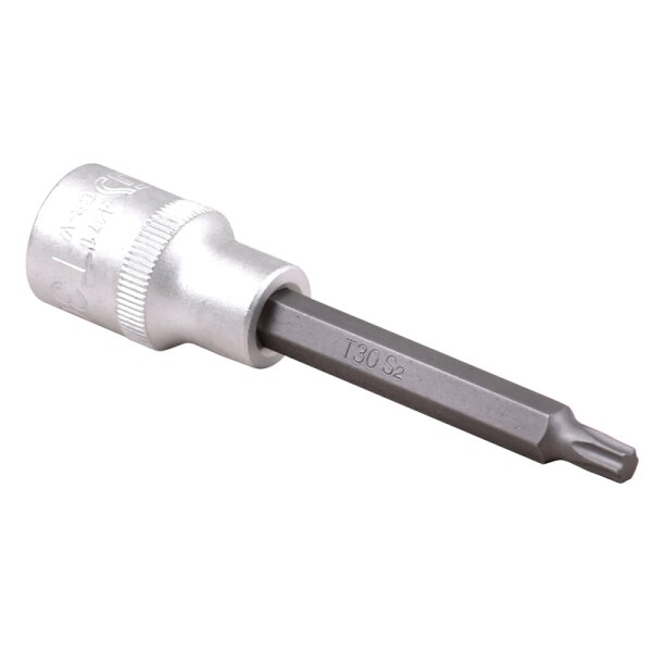 BGS Bit-Einsatz | Länge 100 mm | Antrieb Innenvierkant 12,5 mm (1/2") | T-Profil (für Torx) T30