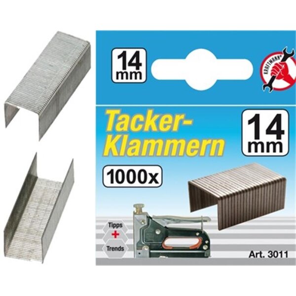 BGS Klammern à 1000 Stück, 14 mm