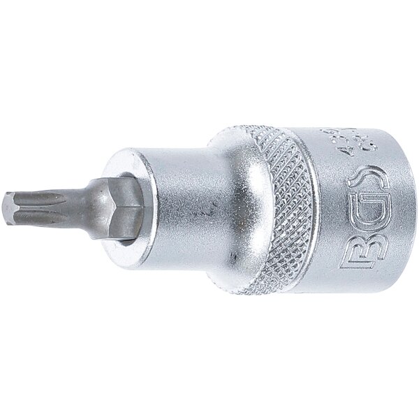 BGS Bit-Einsatz | Antrieb Innenvierkant 12,5 mm (1/2") | T-Profil (für Torx) T27
