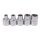 BGS Dreikant-Einsatz-Set für Pfostenschlösser, M5 - M12 (8 - 16,5 mm), 5-tlg.