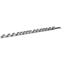 BGS Aufsteckschiene mit 15 Clips | 12,5 mm (1/2")