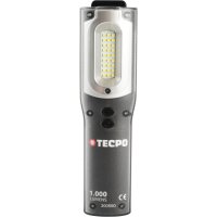 TECPO LED Akku Handlampe 1000 Lumen IP54 + USB Ladegerät
