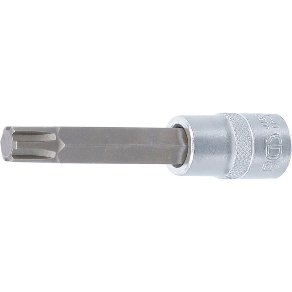 BGS Bit-Einsatz | Länge 100 mm | Antrieb Innenvierkant 12,5 mm (1/2") | Keil-Profil (für RIBE) M12