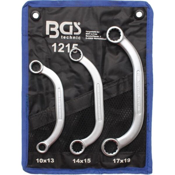 BGS Starter- und Blockschlüssel Satz, 10x13-17x19 mm, 3-tlg.