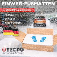 TECPO Einweg-Fußmatte, 38x50 cm, 500 Stück