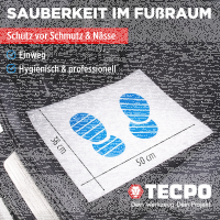 TECPO Einweg-Fußmatte, 38x50 cm, 500 Stück