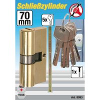 BGS DIY Messing-Schließzylinder, 70 mm