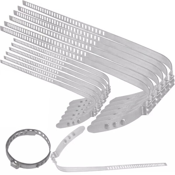 TECPO Achsmanschetten Schellen 9 mm breit, 6x groß 6x klein