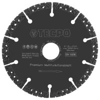 TECPO Diamant-Trennscheibe Beton 125 x 22,23 mm Premium Multifunktionsblatt