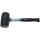 BGS Gummihammer | Fiberglasstiel | schwarzer Kopf | Ø 70 mm | 900 g