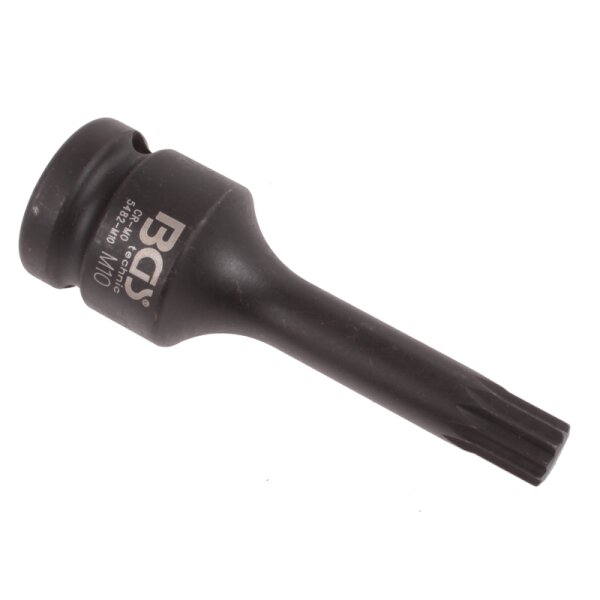 BGS Kraft-Bit-Einsatz | Antrieb Innenvierkant 12,5mm (1/2") | Innenvielzahn (für XZN) M10