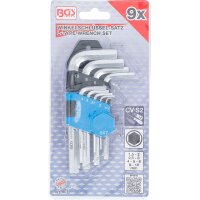 BGS Innensechskant Schlüssel Satz 9-tlg. 1.5 - 10 mm, kurze Ausführung
