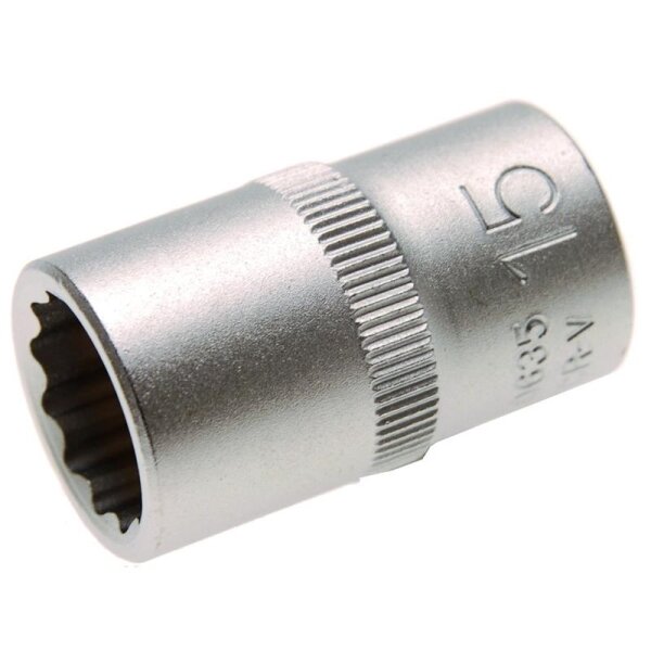 BGS Steckschlüssel-Einsatz 12-kant, 12,5 (1/2), 15 mm