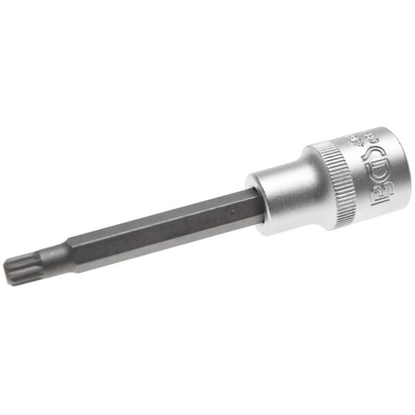 BGS Bit-Einsatz | Länge 100 mm | Antrieb Innenvierkant 12,5 mm (1/2") | Innenvielzahn (für XZN) M8