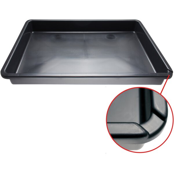 BGS Mehrzweckwanne mit Ausgießer | schwarz | 50 l