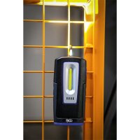 BGS COB-LED-Werkstattleuchte mit Magnet und Haken | klappbar | mit induktiver Ladefunktion