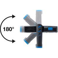 BGS COB-LED-Werkstattleuchte mit Magnet und Haken | klappbar | mit induktiver Ladefunktion