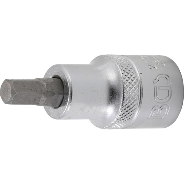 BGS Bit-Einsatz | Länge 55 mm | Antrieb Innenvierkant 12,5 mm (1/2") | Innensechskant 9/32"