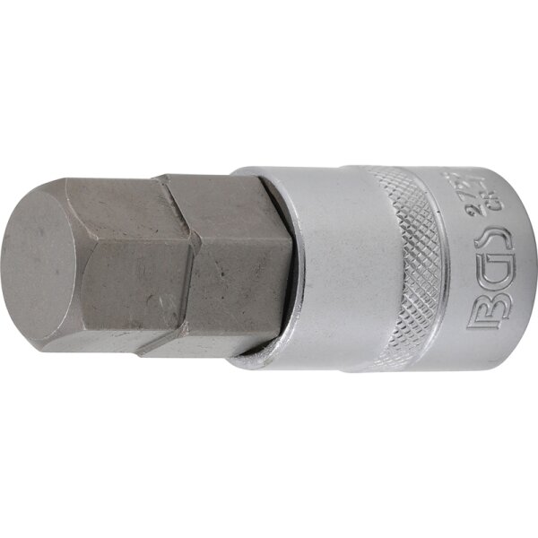 BGS Bit-Einsatz | Länge 70 mm | Antrieb Innenvierkant 12,5 mm (1/2") | Innensechskant 13/16"