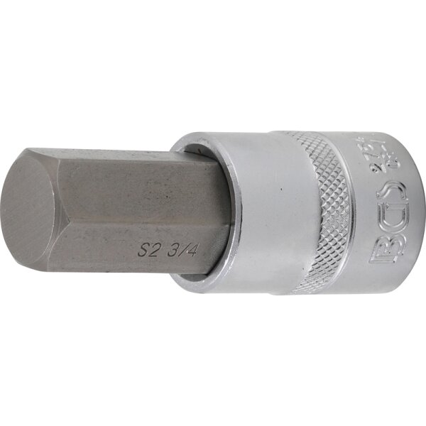 BGS Bit-Einsatz | Länge 70 mm | Antrieb Innenvierkant 12,5 mm (1/2") | Innensechskant 3/4"