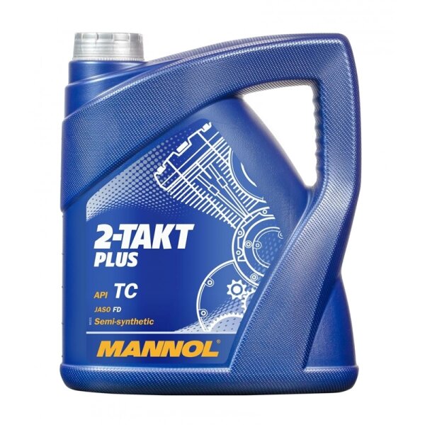 MANNOL 2-Takt Plus Motorrad und Roller Öl API TC 4 Liter