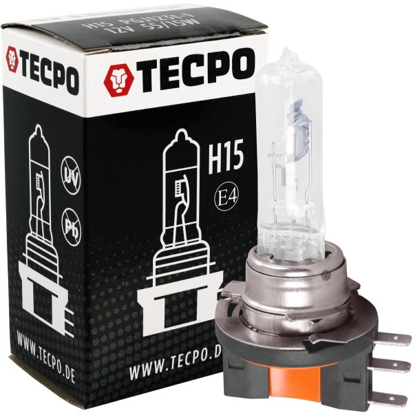 TECPO Glühbirne H15 12V 55/15W PGJ123t-1