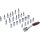 BGS DIY Steckschlüsselsatz 1/4" Zoll 27-tlg Bit-Nuss-Steckschlüssel-Torx-Schlitz Knarre