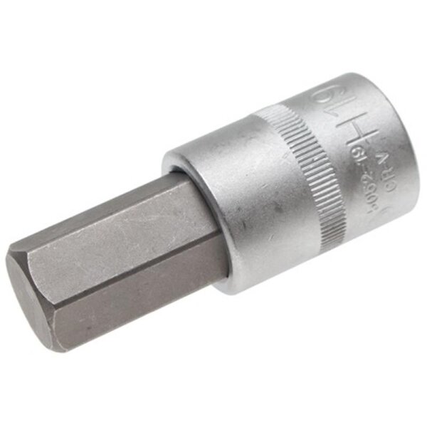 BGS Bit-Einsatz, Innen-6-kant, 12,5 (1/2), 19 mm