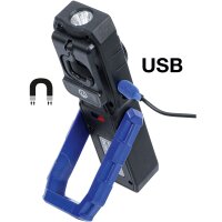 BGS COB-LED-Werkstattleuchte mit Magnet und Haken klappbar