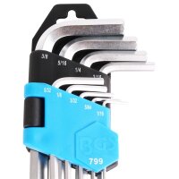 BGS Innensechskant Schlüssel Zoll Werkzeug Satz, 1/16"-3/8", 9-teilig