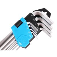 BGS Innensechskant Schlüssel Zoll Werkzeug Satz, 1/16"-3/8", 9-teilig