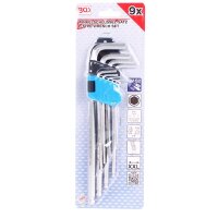 BGS Innensechskant Schlüssel Zoll Werkzeug Satz, 1/16"-3/8", 9-teilig